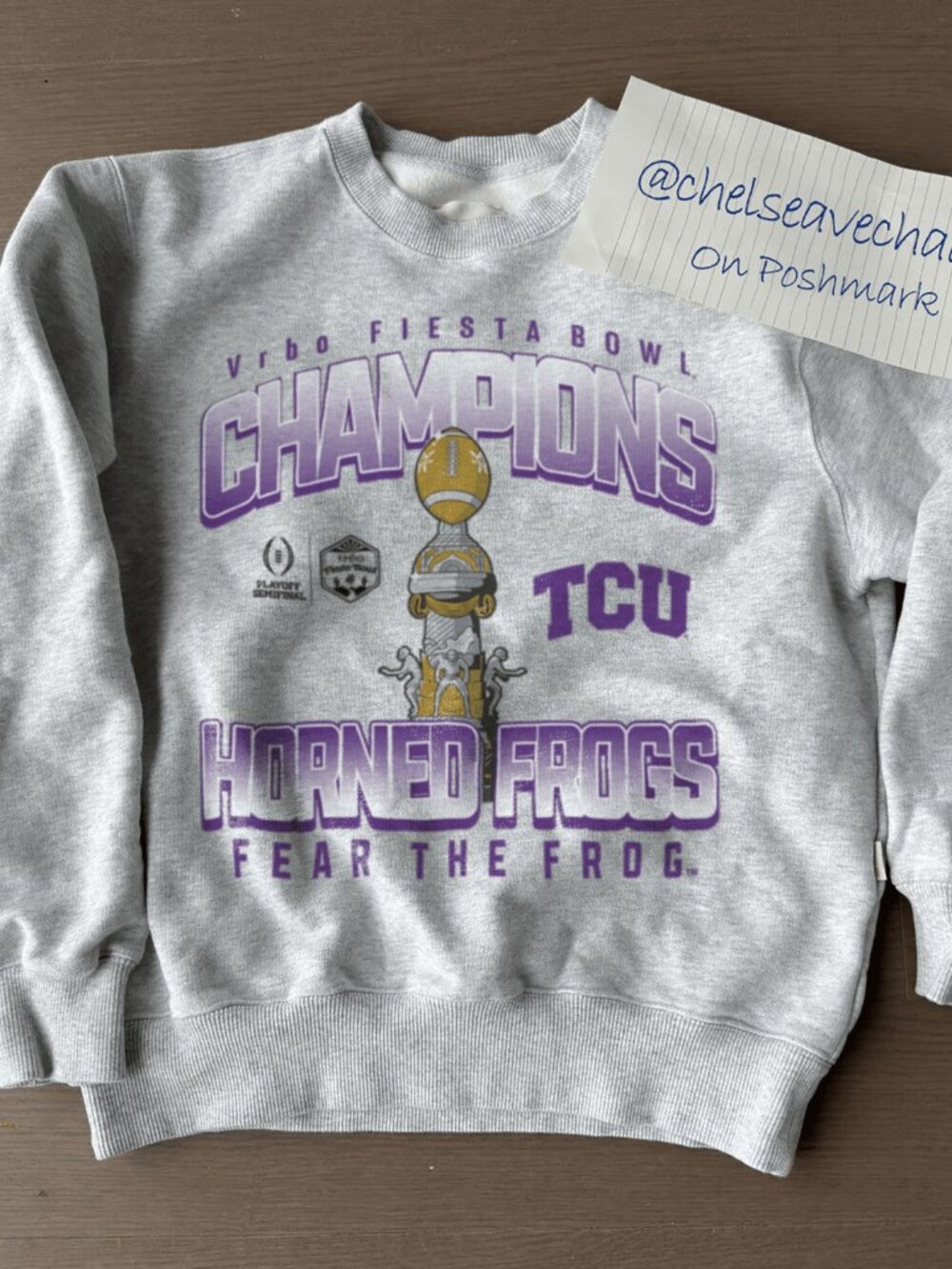 2022 TCU Football Champions Fiesta Bowl Sweatshirt, Retro TCU Horned Frogs Shirt